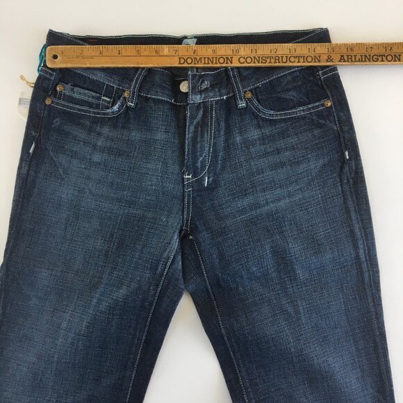 7 For All Mankind Dojo X Pocket Crystals Flare Jeans 29 - Picture 9 of 11